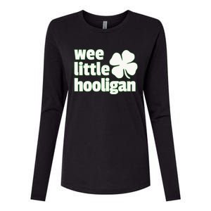 WEE LITTLE HOOLIGAN St. Patrick's Day Boy Girl Womens Cotton Relaxed Long Sleeve T-Shirt