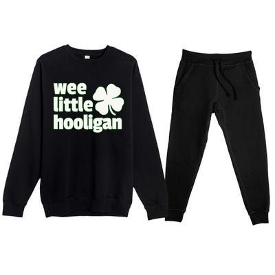 WEE LITTLE HOOLIGAN St. Patrick's Day Boy Girl Premium Crewneck Sweatsuit Set