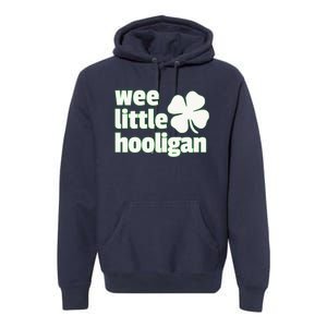 WEE LITTLE HOOLIGAN St. Patrick's Day Boy Girl Premium Hoodie