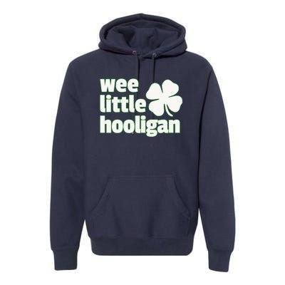 WEE LITTLE HOOLIGAN St. Patrick's Day Boy Girl Premium Hoodie