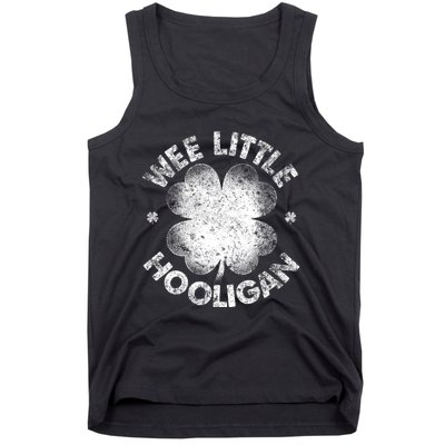 Wee Little Hooligan Funny St Patrick's Day Shamrock Tank Top