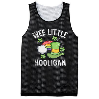 Wee Little Hooligan Saint Patrick's Day Funny Mesh Reversible Basketball Jersey Tank