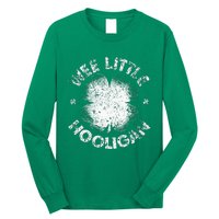 Wee Little Hooligan Funny St Patrick's Day Shamrock Long Sleeve Shirt