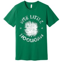 Wee Little Hooligan Funny St Patrick's Day Shamrock Premium T-Shirt