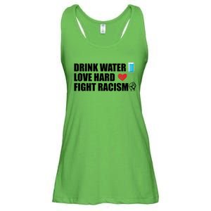 Water Love Hard Fight Racism Antigiftracism Meaningful Gift Ladies Essential Flowy Tank