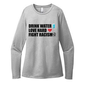 Water Love Hard Fight Racism Antigiftracism Meaningful Gift Womens CVC Long Sleeve Shirt