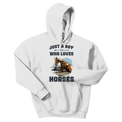 Who Loves Horses Shirts Horse Equestrian Kids Hoodie