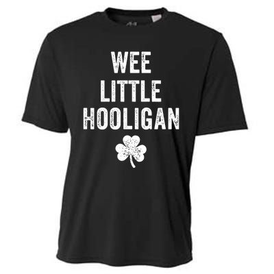 Wee Little Hooligan St Patricks Day Irish Baby Cooling Performance Crew T-Shirt