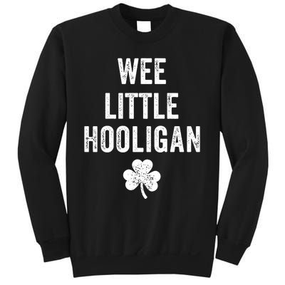 Wee Little Hooligan St Patricks Day Irish Baby Sweatshirt