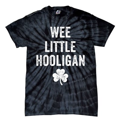 Wee Little Hooligan St Patricks Day Irish Baby Tie-Dye T-Shirt