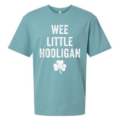 Wee Little Hooligan St Patricks Day Irish Baby Sueded Cloud Jersey T-Shirt