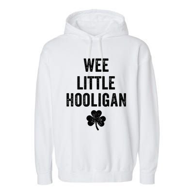 Wee Little Hooligan St Patricks Day Irish Baby Garment-Dyed Fleece Hoodie