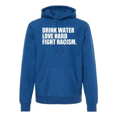 Water Love Hard Fight Racism Gift Premium Hoodie