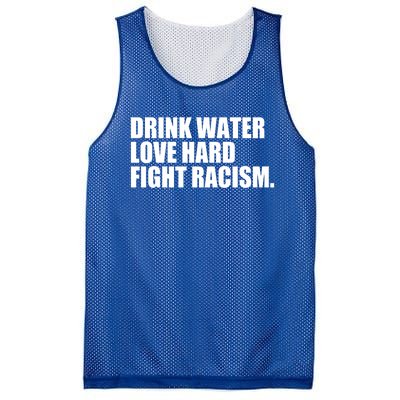 Water Love Hard Fight Racism Gift Mesh Reversible Basketball Jersey Tank