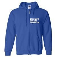 Water Love Hard Fight Racism Gift Full Zip Hoodie