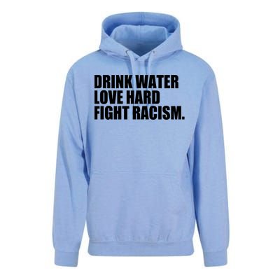 Water Love Hard Fight Racism Gift Unisex Surf Hoodie