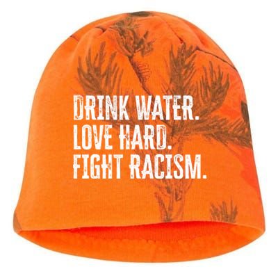 Water Love Hard Fight Racism Antigiftracism Great Gift Kati - Camo Knit Beanie