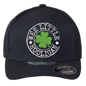 Wee Little Hooligan Funny Clovers Teen St Patrick's Day Flexfit Unipanel Trucker Cap