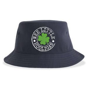 Wee Little Hooligan Funny Clovers Teen St Patrick's Day Sustainable Bucket Hat