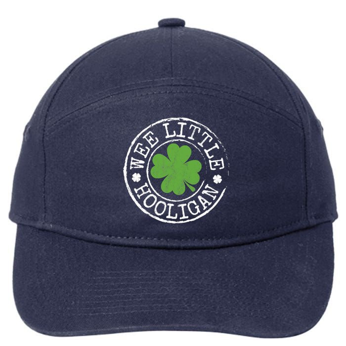 Wee Little Hooligan Funny Clovers Teen St Patrick's Day 7-Panel Snapback Hat