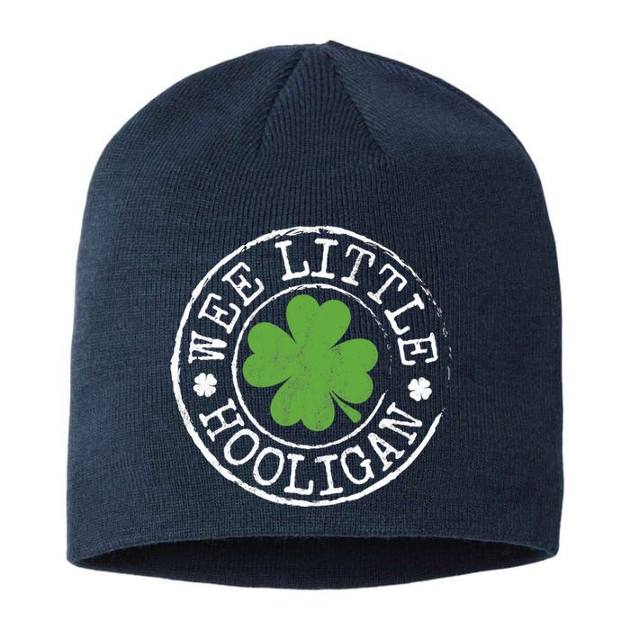 Wee Little Hooligan Funny Clovers Teen St Patrick's Day Sustainable Beanie