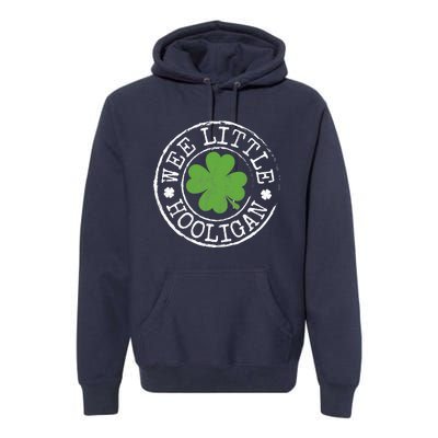 Wee Little Hooligan Funny Clovers Teen St Patrick's Day Premium Hoodie