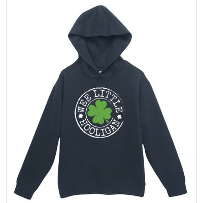 Wee Little Hooligan Funny Clovers Teen St Patrick's Day Urban Pullover Hoodie