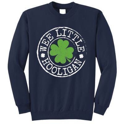 Wee Little Hooligan Funny Clovers Teen St Patrick's Day Tall Sweatshirt