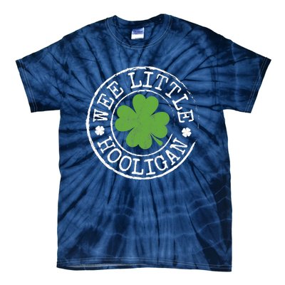 Wee Little Hooligan Funny Clovers Teen St Patrick's Day Tie-Dye T-Shirt