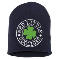 Wee Little Hooligan Funny Clovers Teen St Patrick's Day Short Acrylic Beanie