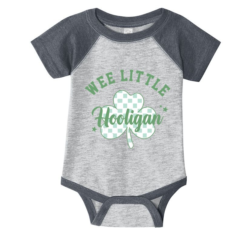 Wee Little Hooligan St Patricks Day Vintage Infant Baby Jersey Bodysuit