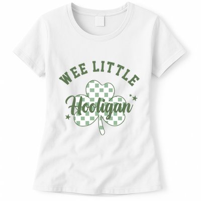 Wee Little Hooligan St Patricks Day Vintage Womens T-Shirt
