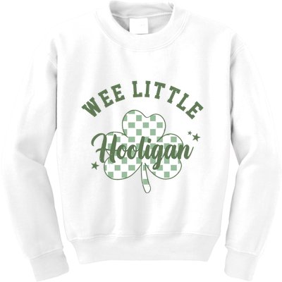 Wee Little Hooligan St Patricks Day Vintage Kids Sweatshirt