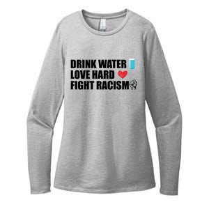 Water Love Hard Fight Racism Antigiftracism Gift Womens CVC Long Sleeve Shirt