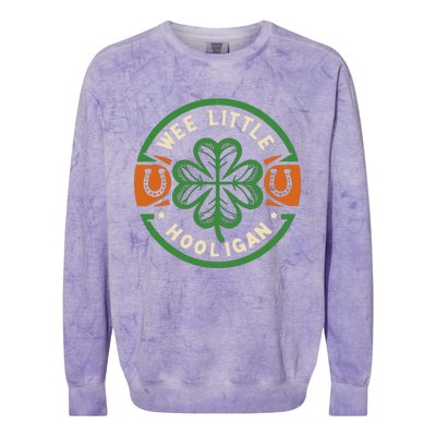 Wee Little Hooligans St Patricks Colorblast Crewneck Sweatshirt