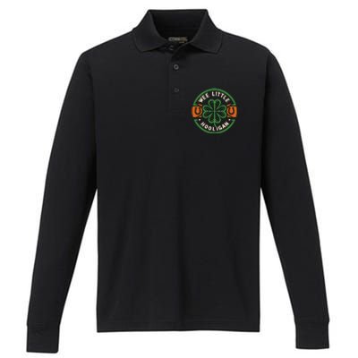 Wee Little Hooligans St Patricks Performance Long Sleeve Polo