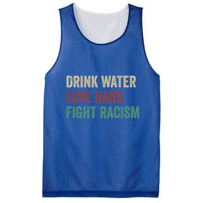 Water Love Hard Fight Racism Retro Vintage Meaningful Gift Mesh Reversible Basketball Jersey Tank