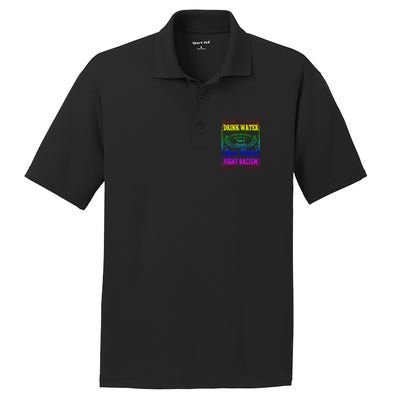 Water Love Hard Fight Racism Meaningful Gift PosiCharge RacerMesh Polo