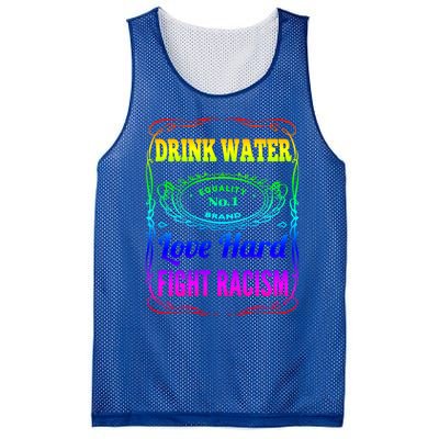 Water Love Hard Fight Racism Meaningful Gift Mesh Reversible Basketball Jersey Tank