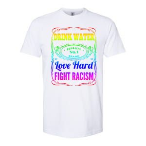 Water Love Hard Fight Racism Meaningful Gift Softstyle CVC T-Shirt