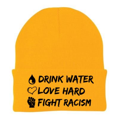 Water Love Hard Fight Racism Cute Gift Cute Gift Knit Cap Winter Beanie