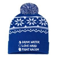 Water Love Hard Fight Racism Cute Gift Cute Gift USA-Made Snowflake Beanie