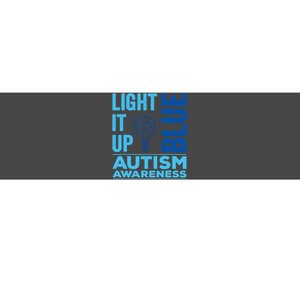 Women Light It Up Blue Autism Awareness Autistic Gift Bumper Sticker