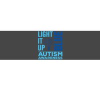 Women Light It Up Blue Autism Awareness Autistic Gift Bumper Sticker