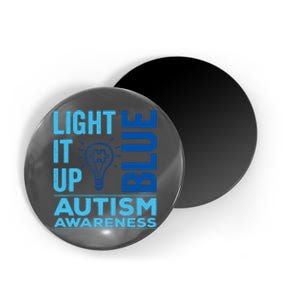 Women Light It Up Blue Autism Awareness Autistic Gift Magnet