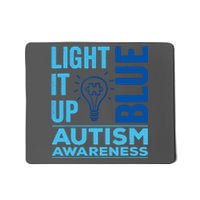 Women Light It Up Blue Autism Awareness Autistic Gift Mousepad