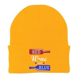 Wine Lover Independence Day Knit Cap Winter Beanie