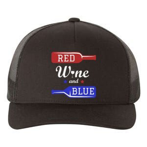 Wine Lover Independence Day Yupoong Adult 5-Panel Trucker Hat