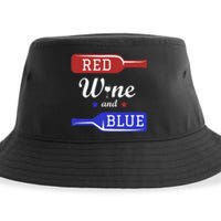 Wine Lover Independence Day Sustainable Bucket Hat