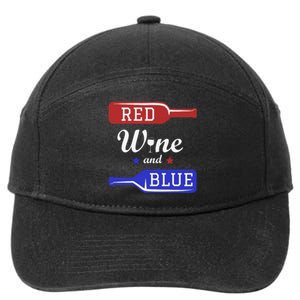 Wine Lover Independence Day 7-Panel Snapback Hat